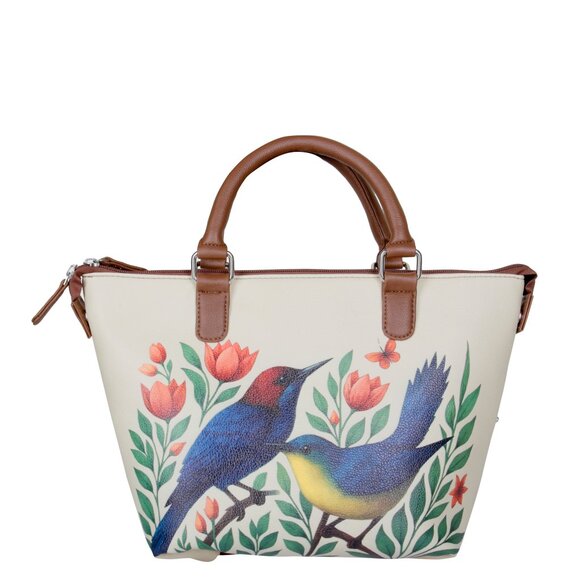 Printed Leather 3-in-1 Convertible Top Handle Crossbody Bag for Women- Daily Use - Picture 11 of 16